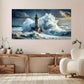 Stunning Stormy Seascape Wall Art Canvas Office Home Room Framed 120x60cm