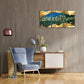 3pcs Underwater world, a group of Golden fish Metal Print Ready to Hang Art