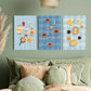 3pcs Pancakes, Spaghetti, Red Wine & Cheese Metal Print Ready to Hang Art