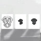 3pcs Charming Labrador Dog Black &amp; White Metal Print Ready to Hang Art