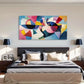 Abstract Geometric Colorful Wall Art Canvas Office Home Room Framed 120x60cm