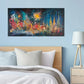 Reflection Abstract Fireworks Wall Art Canvas Office Home Room Framed 120x60cm