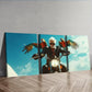 3pcs Free old for Man (6)  Wall Art Set Canvas Framed 40x60cm - High Quality Print 100% Australian Made Wall Canvas Ready to Hang