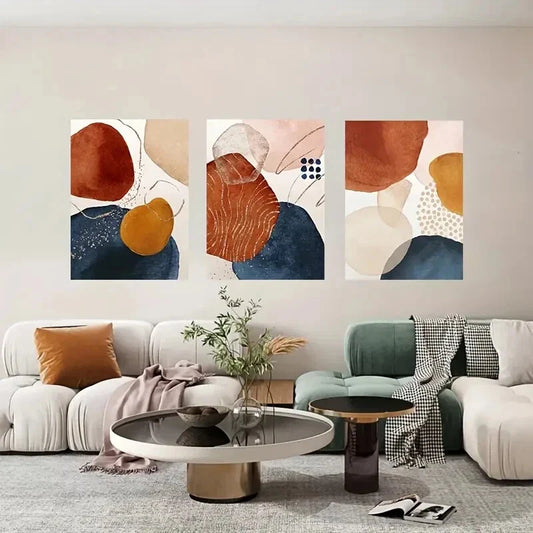 3pcs Cell Decorative Paintings Metal Print Ready to Hang Art