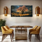 Warm Yellow Glow Petals Modern Wall Art Canvas Office Home Room Framed 80x45cm