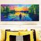 3pcs  Abandoned Lake, Classic Modern Metal Print Ready to Hang Art