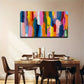 Colored Thick-Coated Blocks Wall Art Canvas Office Home Room Framed 120x60cm