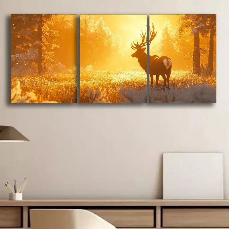 3pcs Sunset Canvas Framed 40x60cm - High Quality Print 100% Australian Made Wall Canvas Ready to Hang