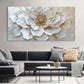 Abstract Floral Golden Wall Art wall canvas office home room framed 120x60cm