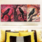 3pcs  The psychic crow Wall Art Set Canvas Framed 40x60cm - High Quality Print 100% Australian Made Wall Canvas Ready to Hang