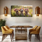 Golden Retriever Puppies Flcower Wall Art Canvas Office Home Room Framed 120x60cm