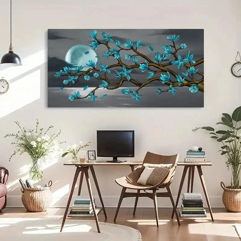 Vintage & Modern Fantasy Wall Art Canvas Office Home Room Framed 80x45cm