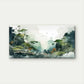 Misty Mountain Forest Wall Art Canvas Office Home Room Framed 80x45cm