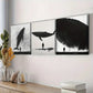 3pcs A giant whale. (7) Wall Art Set Canvas Framed 40x60cm - High Quality Print 100% Australian Made Wall Canvas Ready to Hang