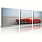 3pcs  Red Sports Car Modern Motion Blur Wall Art Set Canvas Framed 40x60cm - High Quality Print 100% Australian Made Wall Canvas Ready to Hang