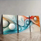 3pcs   Colorful Spheres Design Wall Art Set Canvas Framed 40x60cm - High Quality Print 100% Australian Made Wall Canvas Ready to Hang