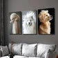 3pcs Elegant Pet Dog Animal Portrait Wall Art Set Canvas Framed 40x60cm - High Quality Print 100% Australian Made Wall Canvas Ready to Hang