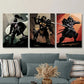3pcs Samurai & Knight Barbarossa,  Metal Print Ready to Hang Art