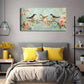 Birds on Pink Flower Branches Wall Art Canvas Office Home Room Framed 120x60cm