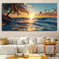 Sunshine Sea View wall canvas office home room framed 120x60cm