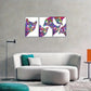 3pcs Colorful Cat Modern Abstract Feline Metal Print Ready to Hang Art