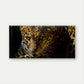 Leopard Face Jungle Animal Wall Art Canvas Office Home Room Framed 80x45cm