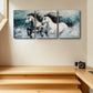 3pcs Majestic Galloping Horses Metal Print Ready to Hang Art