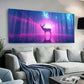 Enchanted Pink Forest Stag wall canvas office home room framed 80x45cm
