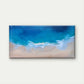 Aerial View Ocean Waves Wall Art Canvas Office Home Room Framed 120x60cm