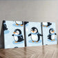 3pcs Set Penguin Canvas  Wall Art Set Canvas Framed 40x60cm - High Quality Print 100% Australian Made Wall Canvas Ready to Hang