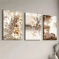 3pcs Natural Leaf Deep Autumn Landscape Wall Art Set Canvas Framed 40x60cm - High Quality Print 100% Australian Made Wall Canvas Ready to Hang
