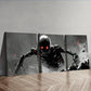 3pcs Hell Monster Darkness Danger Fear Wall Perfect Wall Art Set Canvas Framed 40x60cm - High Quality Print 100% Australian Made Wall Canvas Ready to Hang