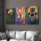 3pcs Colorful Tropical Flowers and Exotic Plants Wall Art Set Canvas Framed 40x60cm - High Quality Print 100% Australian Made Wall Canvas Ready to Hang