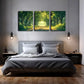 3pcs Road In Green Woods, Decorations Wall Art Set Canvas Framed 40x60cm - High Quality Print 100% Australian Made Wall Canvas Ready to Hang