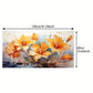 Vibrant Floral Design wall canvas office home room framed 120x60cm