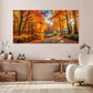 Modern Autumn Forest Design Wall Art Canvas Office Home Room Framed 120x60cm
