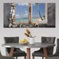 3pcs Beach Starfish Seashells Canvas Framed 40x60cm - High Quality Print 100% Australian Made Wall Canvas Ready to Hang