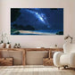 Starry Night Beach Scenery Wall Art wall canvas office home room framed 120x60cm