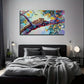 Leopard On A Tree Wall Art Canvas Office Home Room Framed 120x60cm