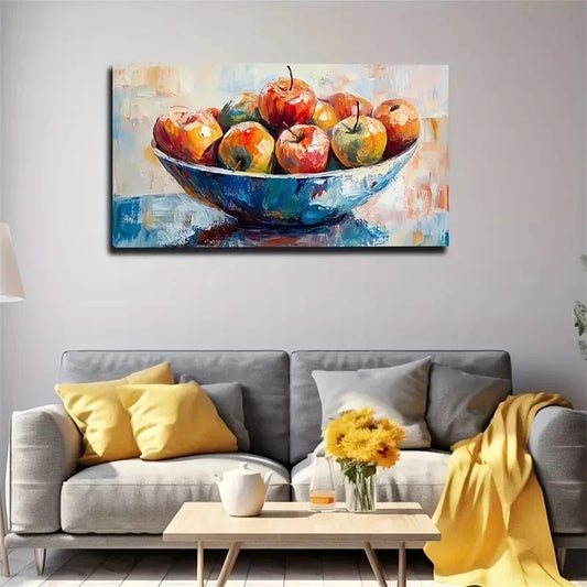 Fruit Apple Decoration Wall Art Canvas Office Home Room Framed 120x60cm