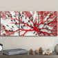 3pcs The red mycelium web Metal Print Ready to Hang Art