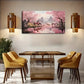 Cherry Blossom Trees & Horses Wall Art Canvas Office Home Room Framed 120x60cm