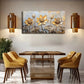 Depicting Many Metallic Lotus Wall Art Canvas Office Home Room Framed 120x60cm