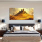 Ancient Castles & Flocks Birds Wall Art Canvas Office Home Room Framed 120x60cm