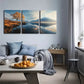 3pcs Featuring Mountains And Lakes  Wall Art Set Canvas Framed 40x60cm - High Quality Print 100% Australian Made Wall Canvas Ready to Hang