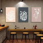 3pcs Posters Floral Poster Abstract Art Metal Print Ready to Hang Art
