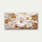 Elegant Gold White Paper Flower Wall Art Canvas Office Home Room Framed 120x60cm