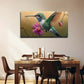 Bird Holding Flowers Suitable Wall Art Canvas Office Home Room Framed 120x60cm