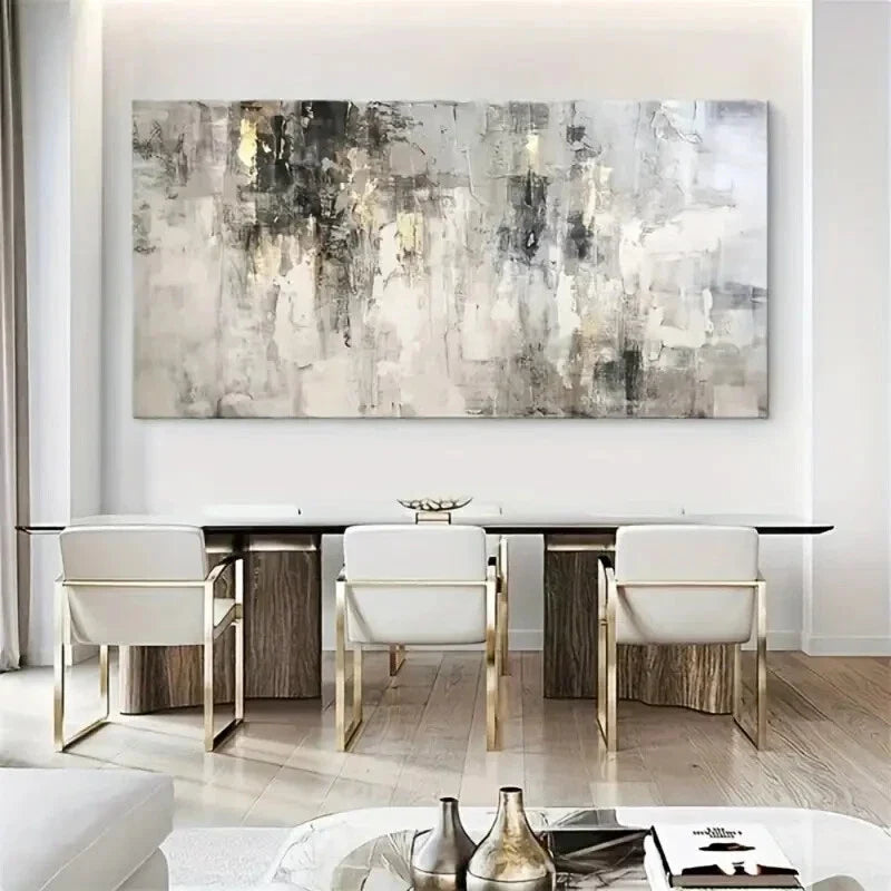 Textured Palette Horizontal Wall Art Canvas Office Home Room Framed 80x45cm
