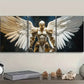 3pcs  Angel in White and Golden Armor Wall Art Set Canvas Framed 40x60cm - High Quality Print 100% Australian Made Wall Canvas Ready to Hang